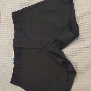 Vintage Black Flat Front Shorts Size 4 (#20)